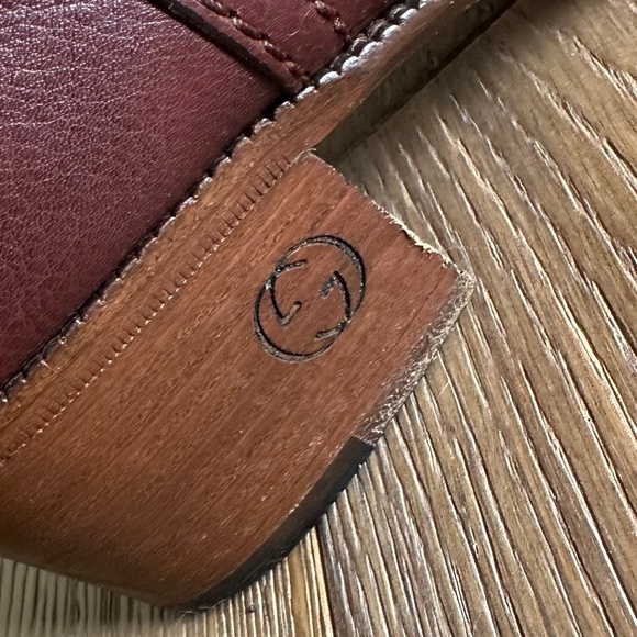 GUCCI Hysteria Accent Pebbled Leather Riding Boot in Brown - Picture 5 of 17